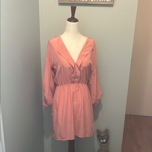 Windsor Coral V-Neck Dress